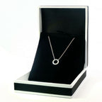 18k White Gold Halo Diamond Pendent - FREE NEXT DAY DELIVERY