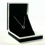 18k White Gold Halo Diamond Pendent - FREE NEXT DAY DELIVERY