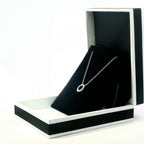 18k White Gold Halo Diamond Pendent - FREE NEXT DAY DELIVERY