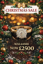 18k Gold Illusion 0.76c Diamond Cluster Ring