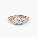 The Gratia Asscher Three Stone Ring