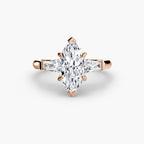 The Gratia Marquise Three Stone Ring