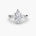 The Gratia Marquise Three Stone Ring