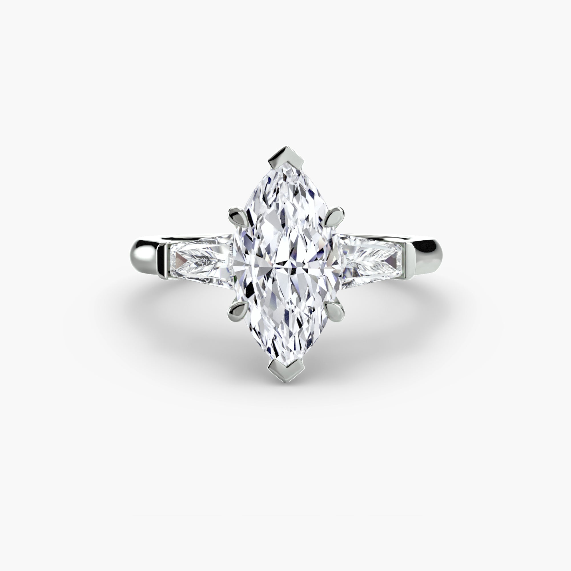 The Gratia Marquise Three Stone Ring