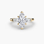 The Gratia Marquise Three Stone Ring