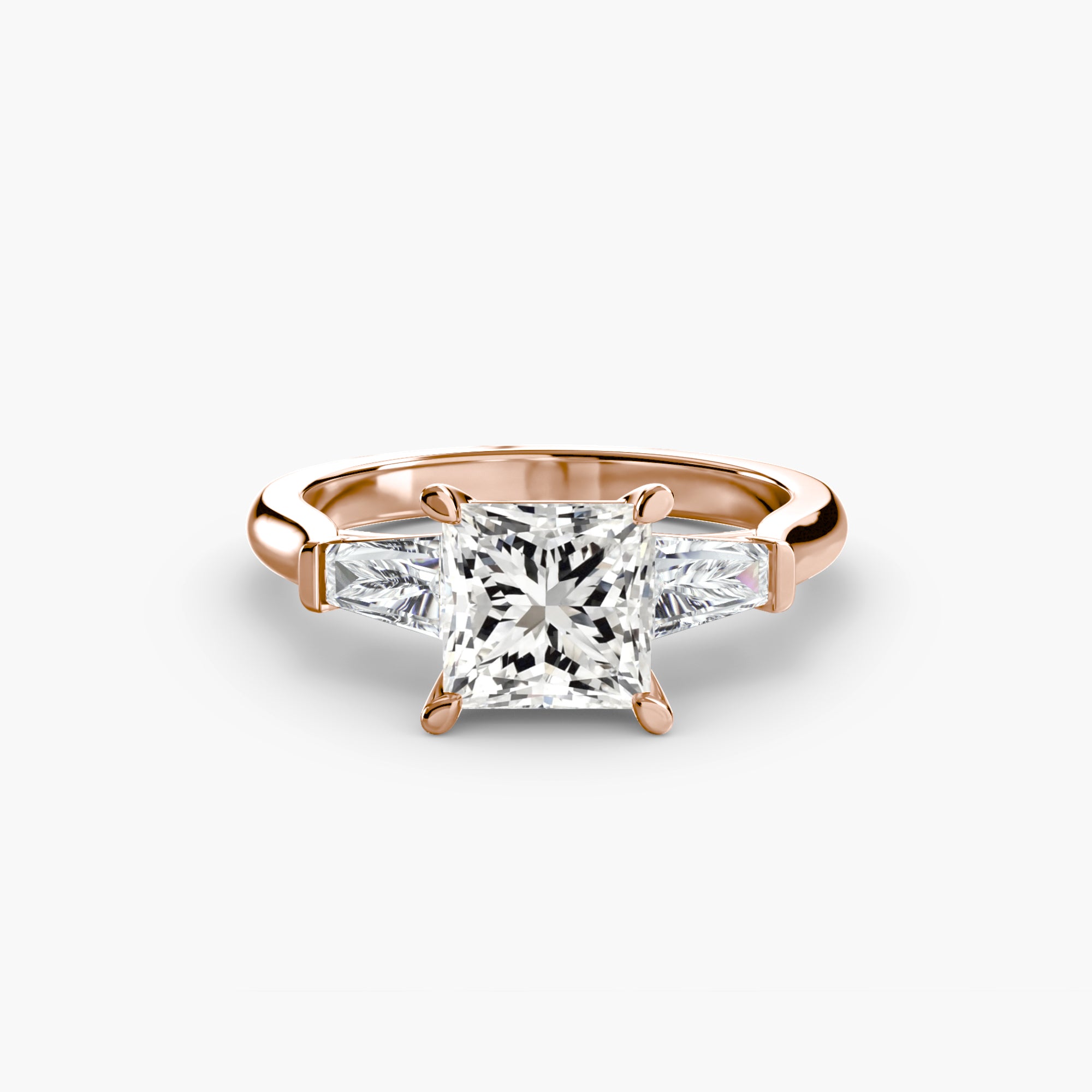 The Gratia Princess Three Stone Ring