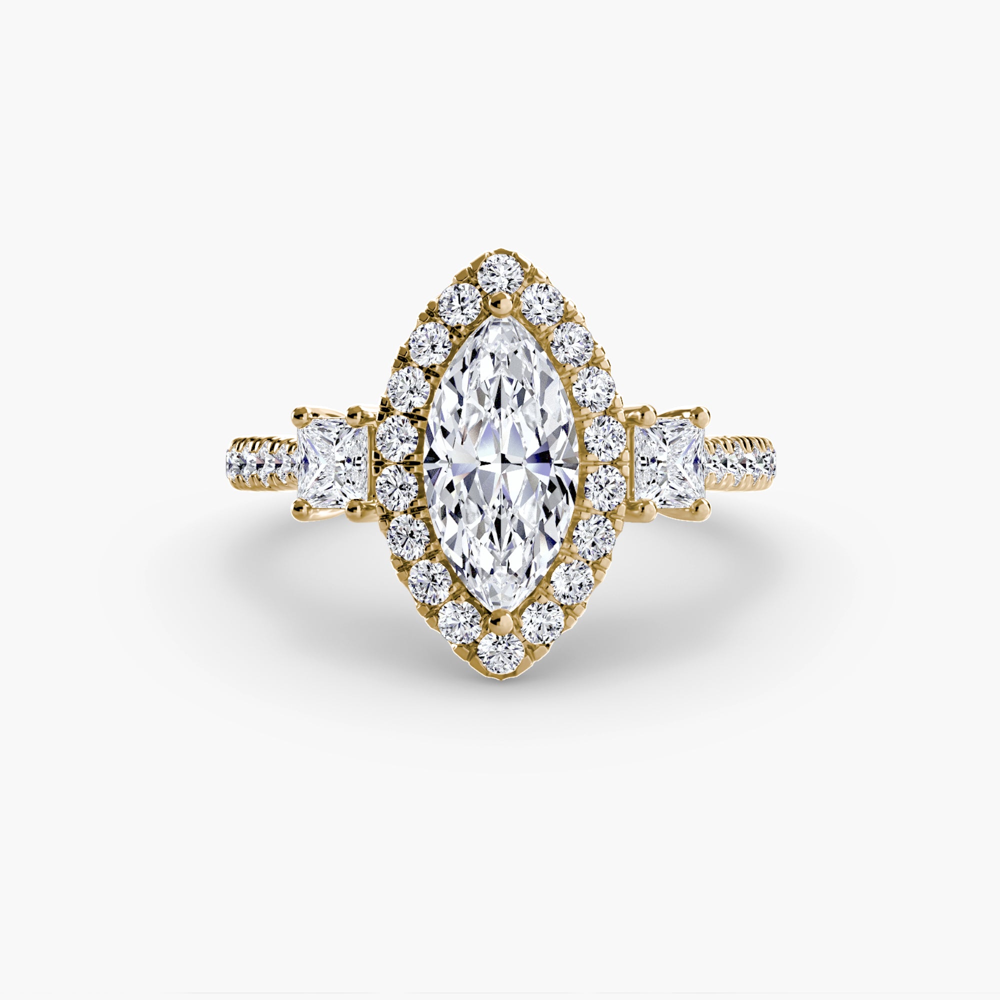 The Florencia Marquise Halo Ring