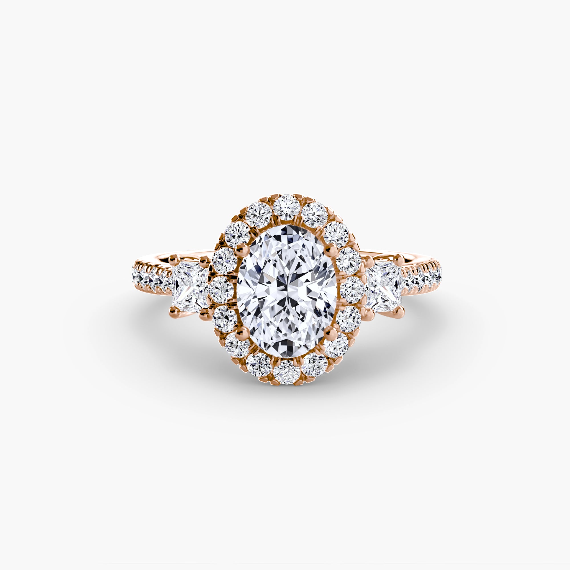 The Florencia Oval Halo Ring