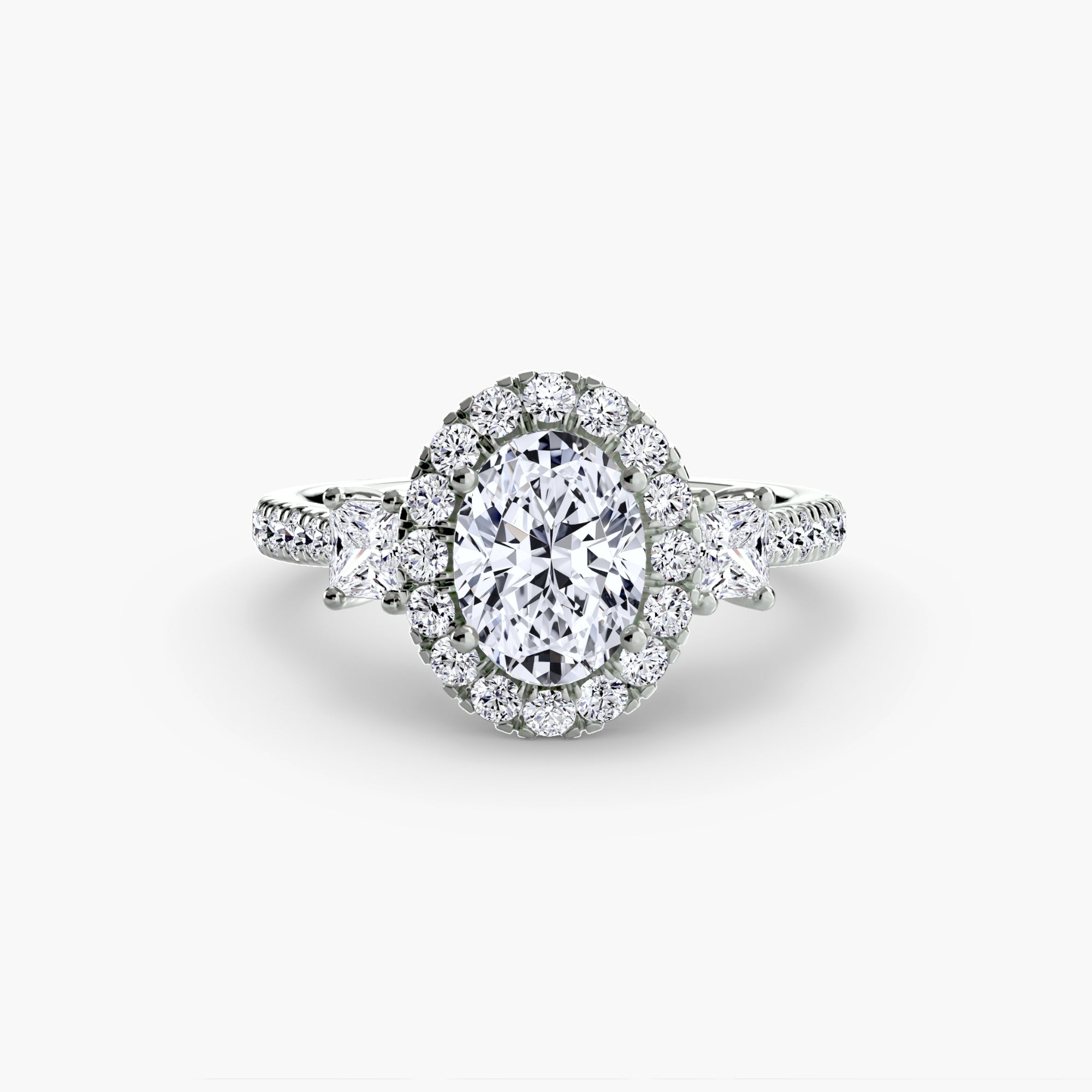 The Florencia Oval Halo Ring