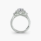 The Florencia Pear Halo Ring