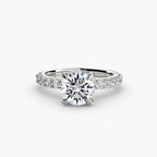 The Eliana Hidden Halo Round Solitaire Ring