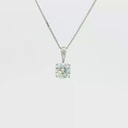 Diamond Necklace 1ct Lab in 9k White Gold